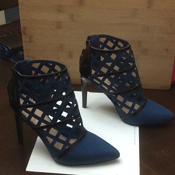 Women’s Blue Cage Booties heels - Picture 3 of 6